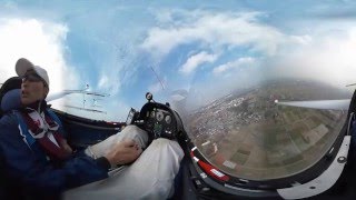 グライダー360度cockpit view  (日本大学　LS-8)　【妻沼　全日本学生グライダー競技選手権大会Day1】