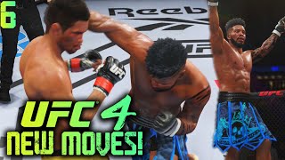 UFC 4 Career Mode Gameplay #6: How To Get New Moves! EARLY Powerful Knockout! EA UFC 4 Career Mode!