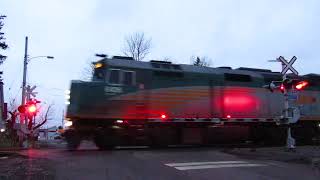 VIA 14 arriving at Amherst, NS December 31 2022