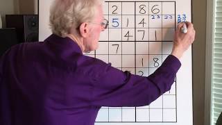Sudoku Tutorial #40    A must know technique. NOT a puzzle.
