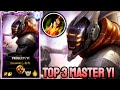 WILD RIFT MASTER YI - TOP 3 MASTER YI GAMEPLAY - EX SOVEREIGN RANKED