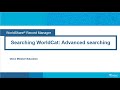 Searching WorldCat: Advanced searching