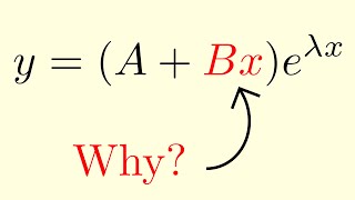 Differential Equations with Repeated Roots: Explained in 3 Ways