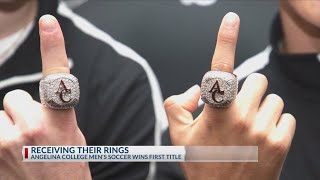 Angelina College men's soccer team awarded championship rings