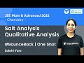 Salt Analysis | Qualitative Analysis | One Shot | #BounceBack Series | Unacademy Atoms | Sakshi Vora