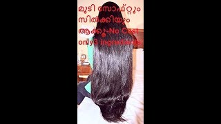 മുടി പട്ടുപോലെയാവാൻ (Malayalam) How to Get Silky Hair at Home Naturally