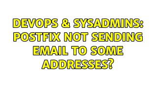 DevOps & SysAdmins: Postfix Not Sending Email to Some Addresses?
