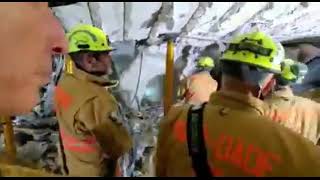 MDFR TRT \u0026 FLTF1 are working in the basement parking garage at Champlain Towers.