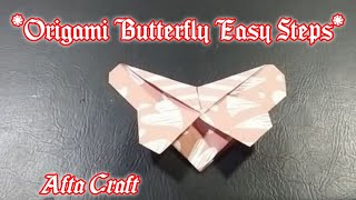 How to make Origami paper butterflies | Origami Butterfly Paper | Easy and Fast | Afta Craft