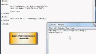JavaScript Training Series - Tutorial 3 - Separate JavaScript File vs Embedded JavaScript