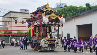 令和5年(2023年)6月25日 中津祇園 新博多町 祇園車 車建て