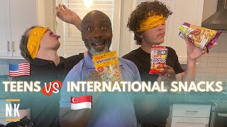 AMERICAN TEENS TRY ASIAN SNACKS | BLIND TASTE TEST