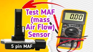 How to test maf sensor with multimeter, How to fix an maf sensor is bad