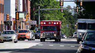 Manchester NH Police Car 78 & AMR ALS Responding