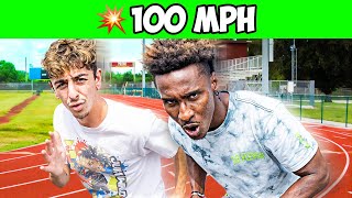 Racing the Worlds Fastest Athlete! (ft. Deestroying)