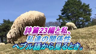 字幕 詩篇23編と私達の日常生活から見えてくる事。.ヘブル語の単語から知る事、解ること。subtitles,Our relationship with Psalm 23.