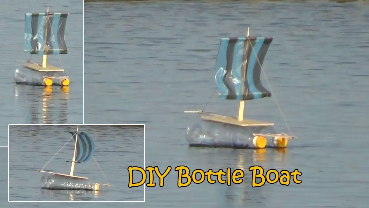 How To Make Boat Using Bottle - YouTube