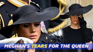 Meghan Markle Cries at Queen Elizabeth's Funeral