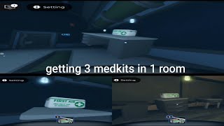 getting 3 medkits in 1 room | Roblox Pressure