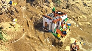 Lego Dam Breach: Lego House In Danger By The Flood...