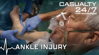 Correcting An Injured Ankle | Casualty 24/7