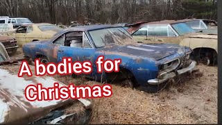 A bodies Complete just in time for Christmas! Take a tour with me. Worlds Largest Mopar Salvage Yard