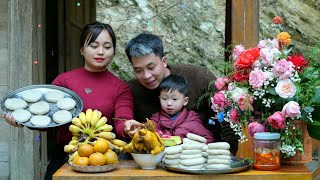 The most authentic way a small family makes sticky rice cakes | Happy New Year - Chúc Tòn Bình