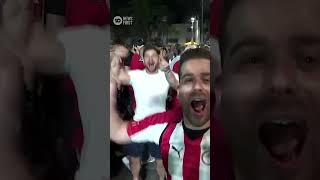 Olympiacos Fans Celebrate Conference League Cup Win | 10 News First