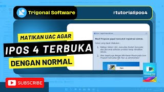 CARA MATIKAN UAC AGAR BISA BUKA PROGRAM IPOS 4 DENGAN NORMAL #tutorialipos #uac #ipos4