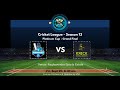 HPC CRICKET LEAGUE SEASON - 13 || PLATINUM CUP  FINAL (WARRIORS  v/s  KRICK KRACKERS ) ||