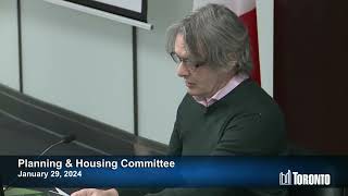 Planning and Housing Committee - January 29, 2024
