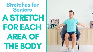 Seated Stretches For Seniors | 8 Stretches - Every Area (11 Minutes)