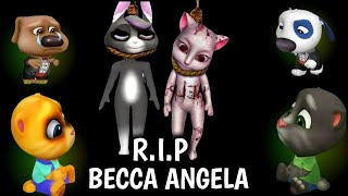 R.I.P BECCA and ANGELA 😭 - My Talking Tom Friends - AMONG US