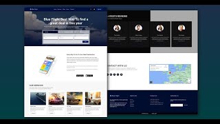 Master Create Flight And Ticket Booking Website Using HTML \u0026 CSS