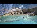 4k bird s view of xigia sulfur beaches in zakynthos island in greece