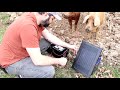 how to make a portable electric fence charger run off of a battery