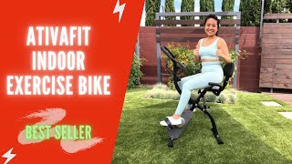 ATIVAFIT Folding Exercise Bike Review, Test 2021| ATIVAFIT Indoor Cycling Bike Folding Assembly