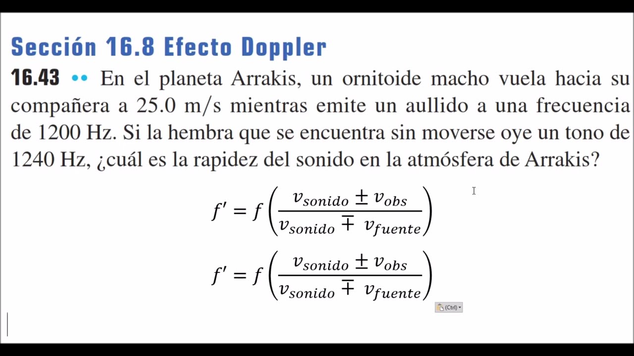 Ondas - Efecto Doppler Ejercicio Resuelto 01 - YouTube