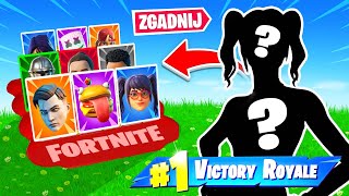 Sekretnie SCHOWAŁEM Się w ZGADNIJ Jakim SKINEM JESTEM w Fortnite