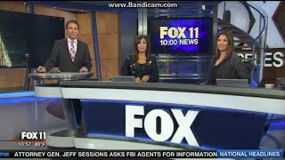 KTTV: FOX 11 10:00 News Close--12/21/17