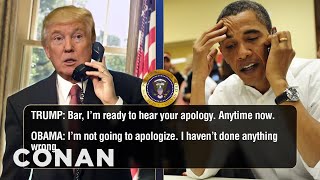 Trump Calls Obama To Talk About Microwaves | CONAN on TBS