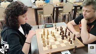 WCM Em. Zavivaeva (1911) vs FM V. Shapiro (2237). Chess Fight Night. CFN. Blitz