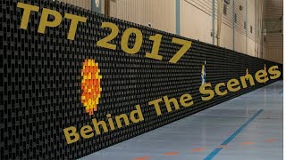 Domino Chain - Longest Domino Wall Ever Made BTS - TPT 2017