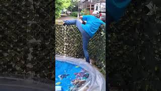 Karen Neighbor LOSES IT Over a Fence 😳 | Crazy Neighbor Freakout #ytshorts #karen #karenmeltdown
