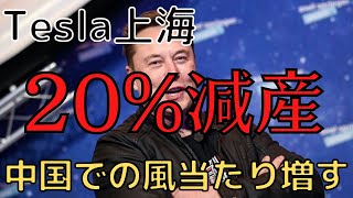 【米国株】テスラの上海工場でのEV減産計画で株価が下落。決算への影響。