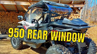 CFMOTO ZFORCE 950 Rear Window Install | Direction 2 UTV Rear Windshield