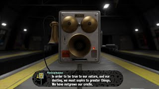 Commander Tartar reading Dr. Breen's speech
