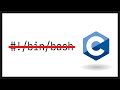 C is Just Better than Bash