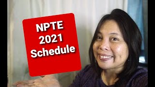 When can I take my National Physical Therapy Examination (NPTE) in 2021?