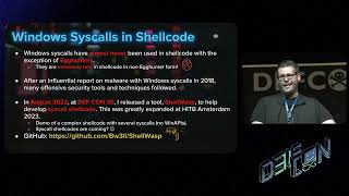 DEF CON 31 - Game Changing Advances in Windows Shellcode Analysis - Brizendine, Kersten, Hince